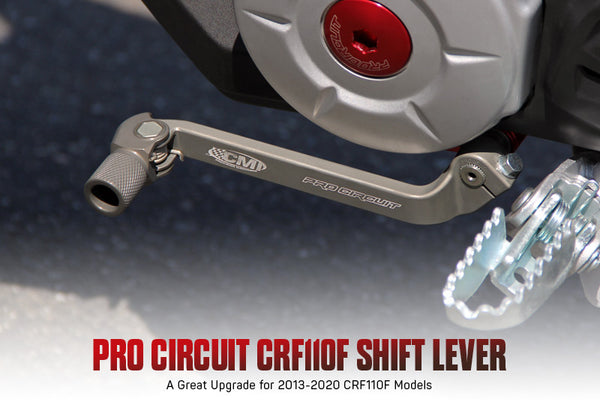 Folding Shift Lever, Extended - Pro Circuit - CRF110 & TTR110