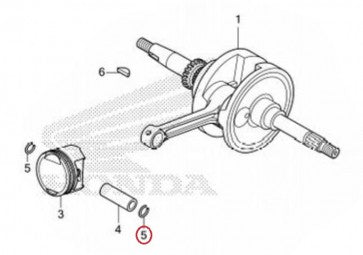 Piston Circlip - Honda OEM - CRF110 - Factory Minibikes