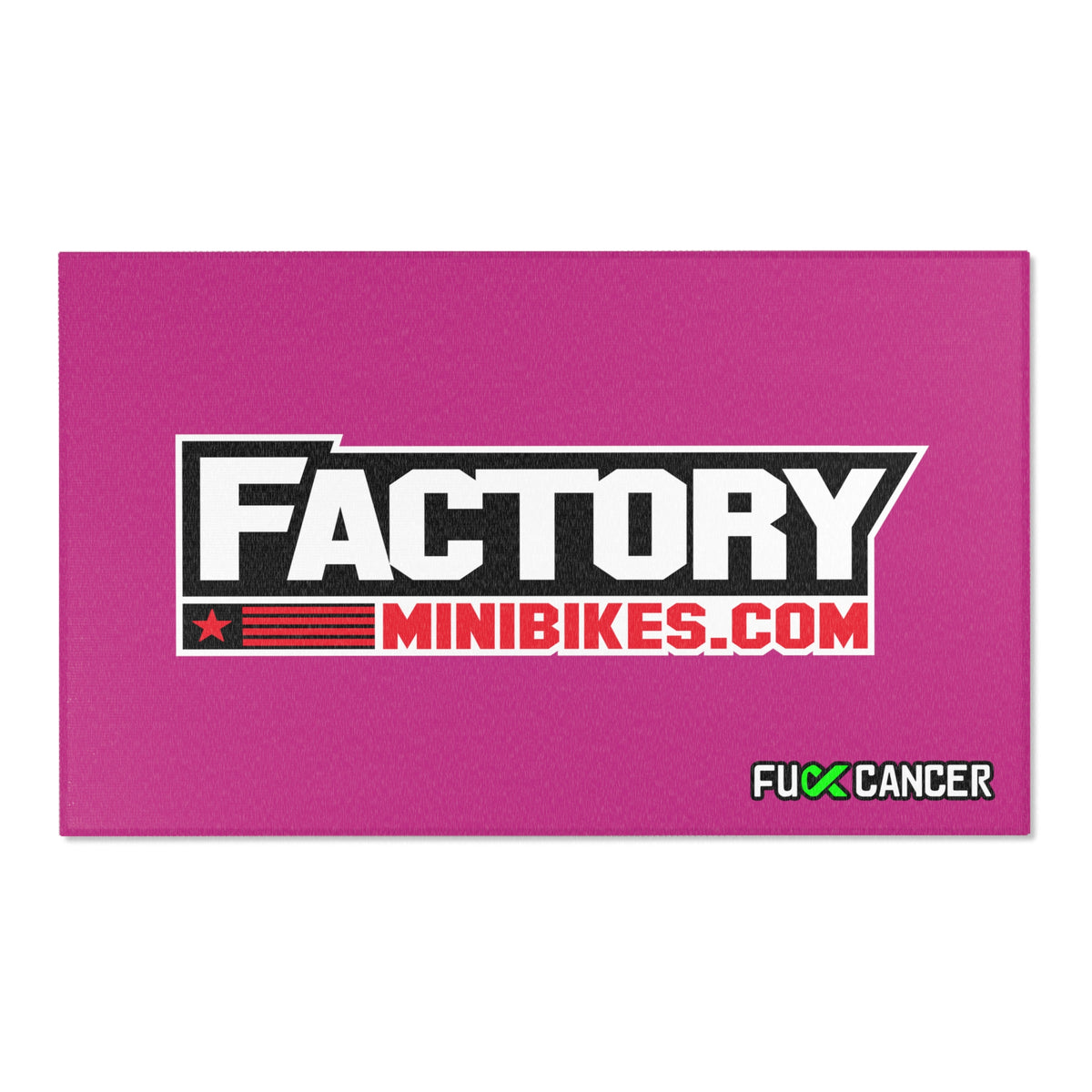 Pink Factory Minis Pit Rug - 60x36 - Factory Minibikes