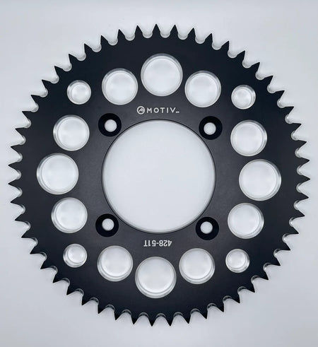 Billet Aluminum Rear Sprockets - Black or Red - CRF125 - Factory Minibikes