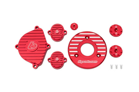 TB Engine Dress Up Kit #1, Billet Red – KLX110 2010+