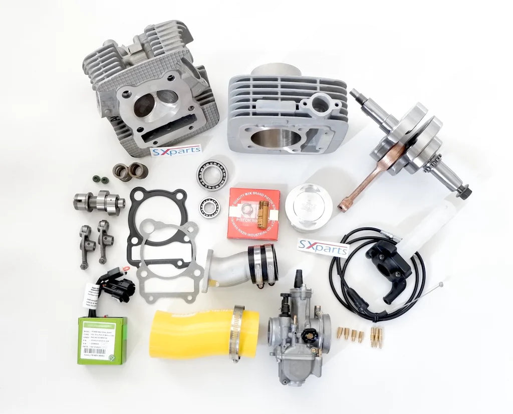 220cc Ultimate Big Bore Stroker Kit - 34/29 Big Valve Head - KLX140/L/G - Factory Minibikes