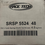 GARAGE SALE -- Race Tech Dirt Shock Spring CRF110 CR85RB KLX110 (Blue)