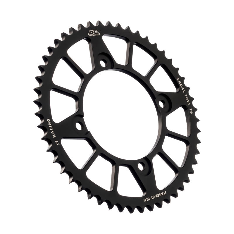 JT Racelite Rear Sprocket 428 Pitch - Black - KLX140/L - Factory Minibikes