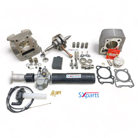 200cc Ultimate Big Bore Stroker Kit - 31/25 Big Valve Head - KLX140/L/G - Factory Minibikes