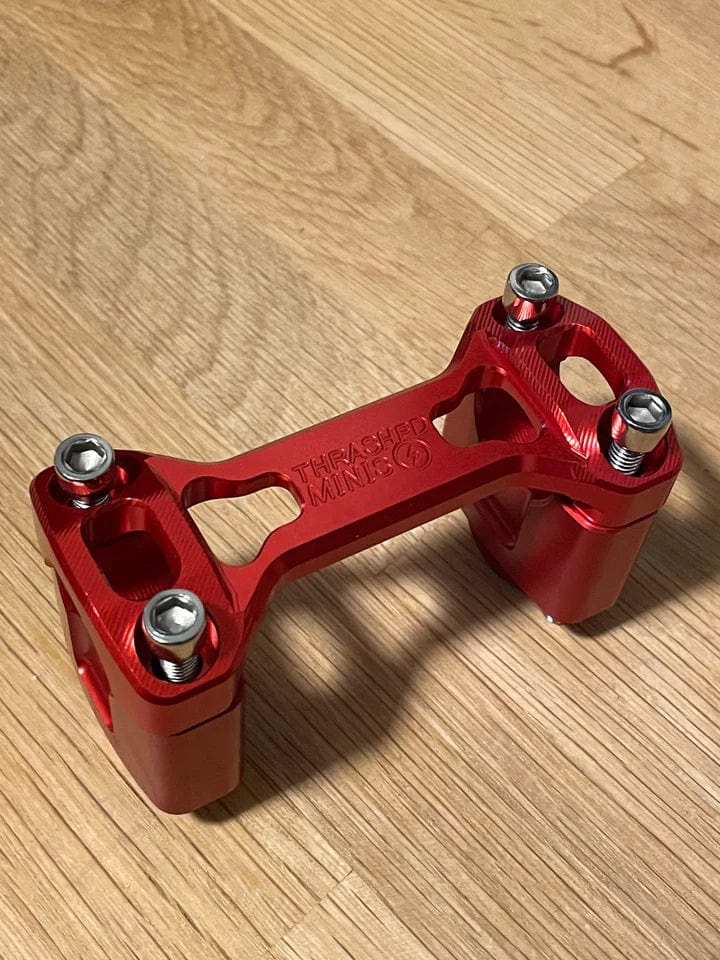 Billet Bar Risers for Stock Clamp - Thrashed Minis - Factory Minibikes