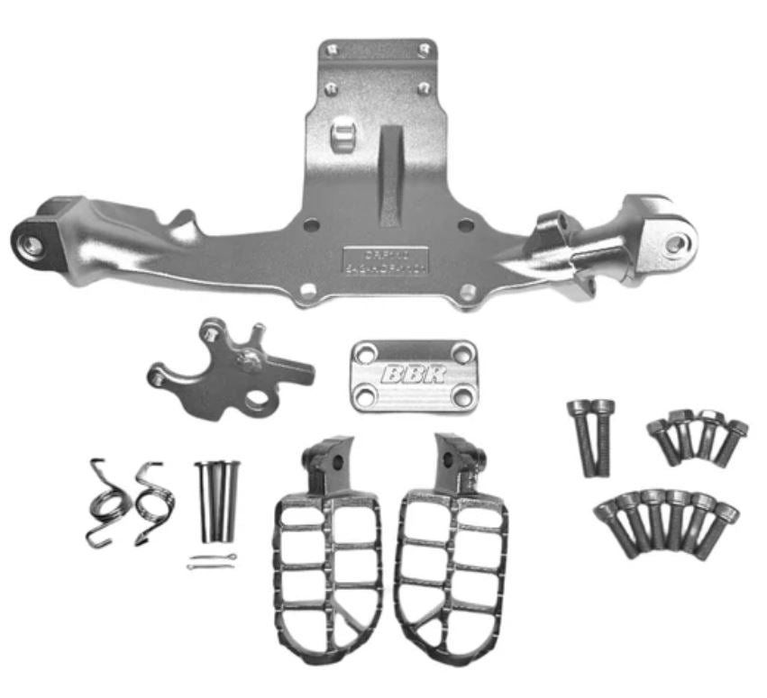 BBR Peg Mount w/ Cradle + Race Team Foot Pegs Upgrade Kit - CRF110