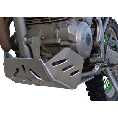 Flatland Racing Skid Plate - Silver - All KLX140