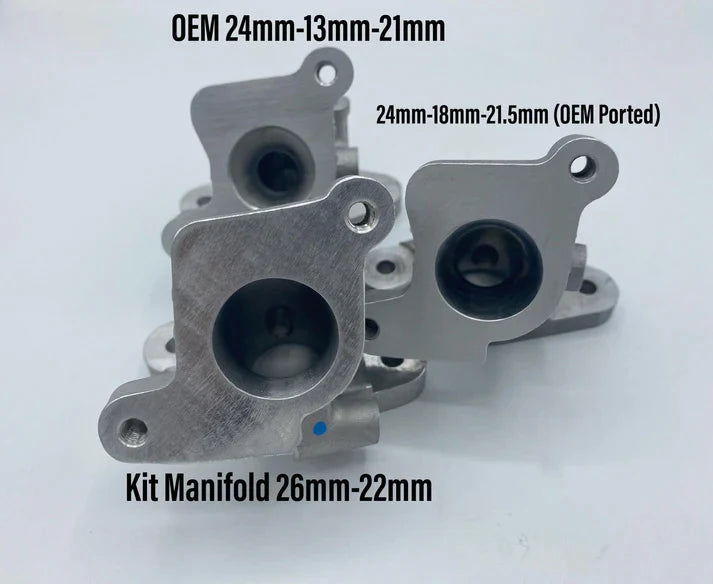 CJR Manifolds and Throttle Body Kits - 2019+ CRF110's - Factory Minibikes