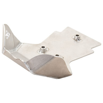 Tusk Aluminum Skid Plate - Silver - KLX140/R/L/G - Factory Minibikes