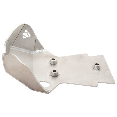 Tusk Aluminum Skid Plate - Silver - KLX140/R/L/G - Factory Minibikes