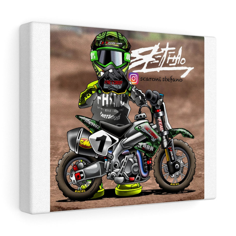 Factory Moto Guy Canvas Wrap - Factory Minibikes