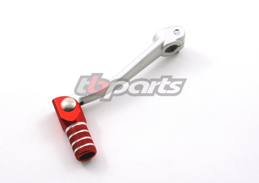 Folding Aluminum Shifter - Stock Length - Billet Red Tip - CRF50 XR50 CRF70 XR70 Z50 - TBW1067 - Factory Minibikes