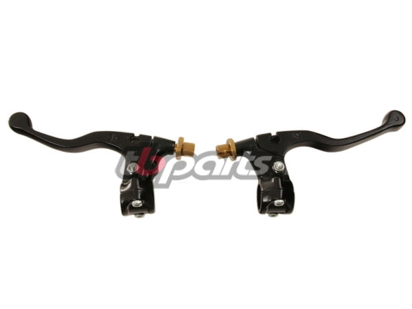 Black Clutch and Brake Lever Set - Factory Minibikes