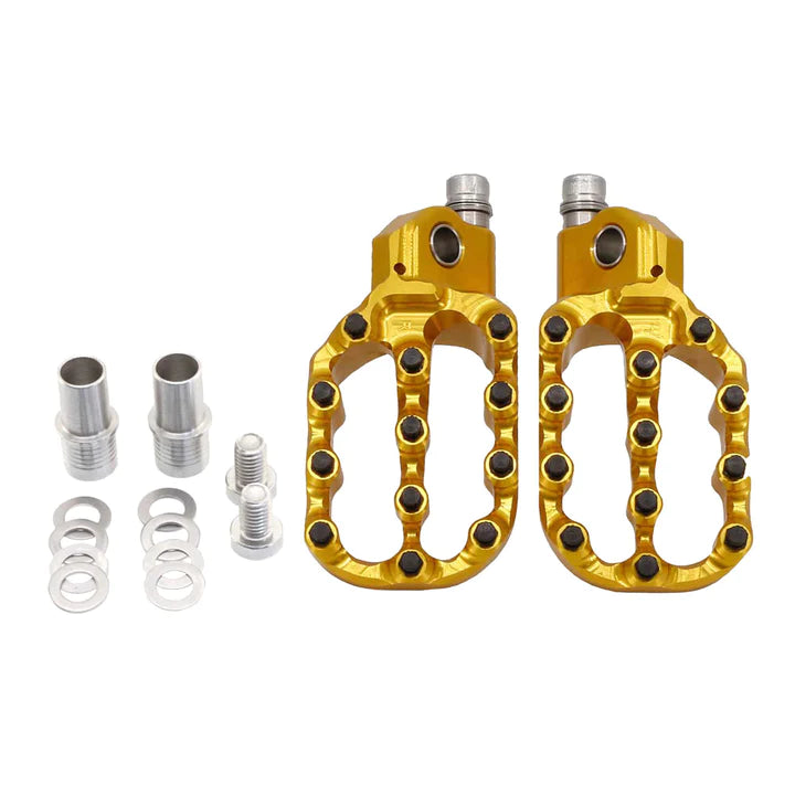 Fastway Evo Air Motorcycle Foot Pegs Kit - CRF110 CRF50 24mm BBR Perimeter/Surron/Talaria - Factory Minibikes