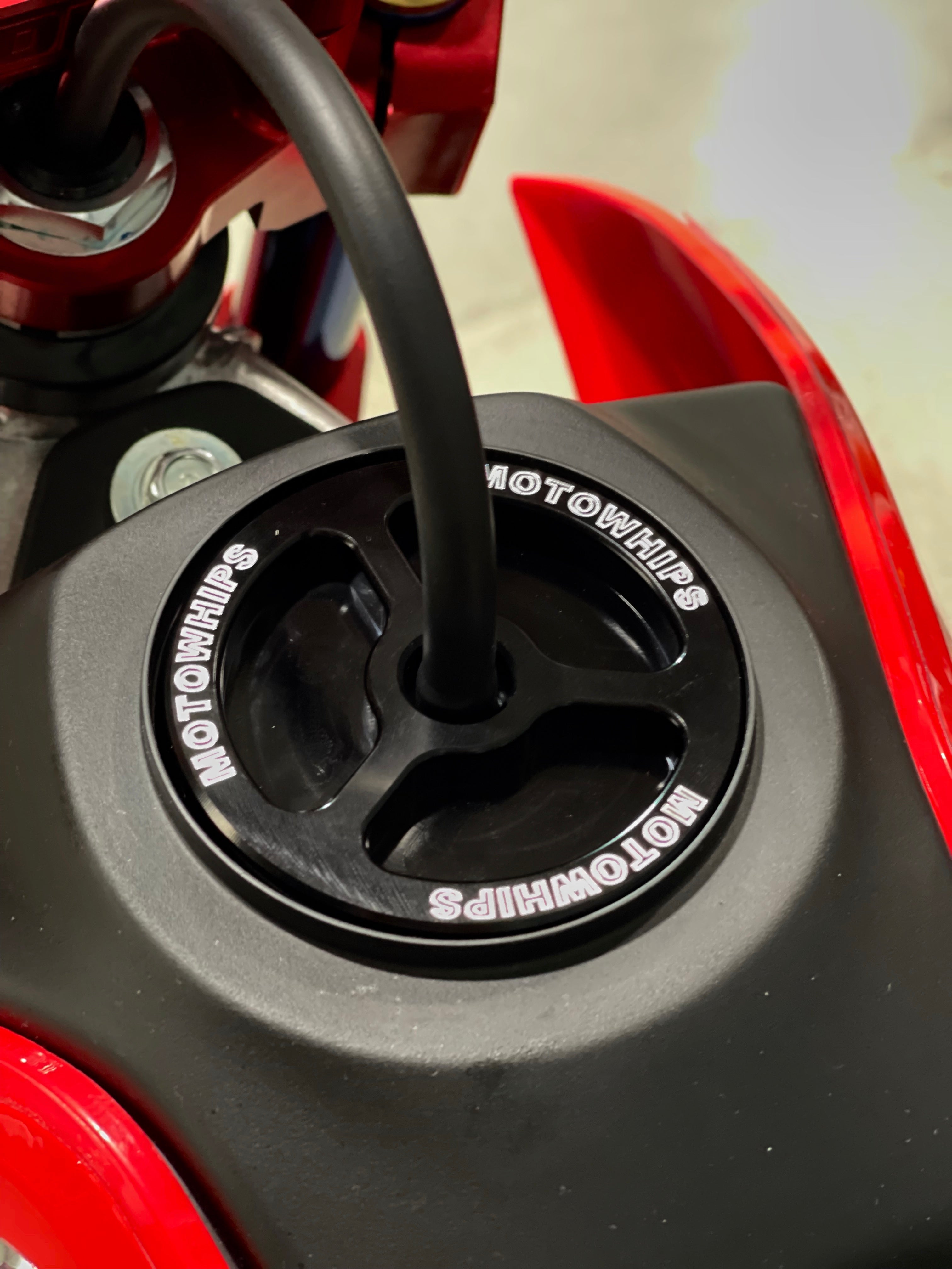 MotoWhips Billet Gas Cap - 2019+ Honda CRF110 - Factory Minibikes