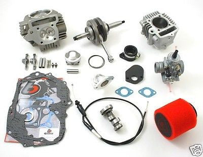 HONDA ATC70 108CC RACE HEAD BIG BORE STROKER CRANK CARB HEAD KIT TBW9095 52MM - Factory Minibikes