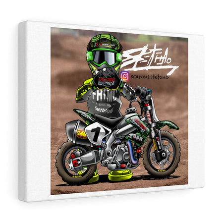 Factory Moto Guy Canvas Wrap - Factory Minibikes