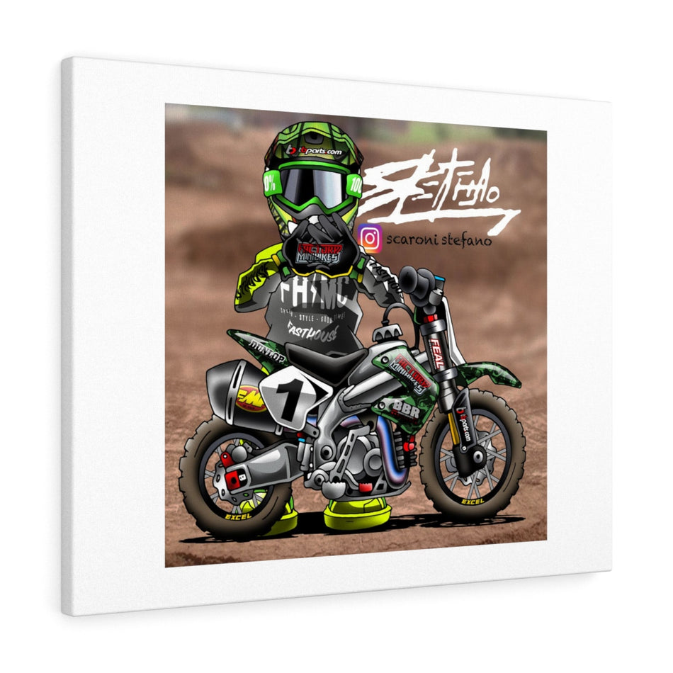 Factory Moto Guy Canvas Wrap - Factory Minibikes