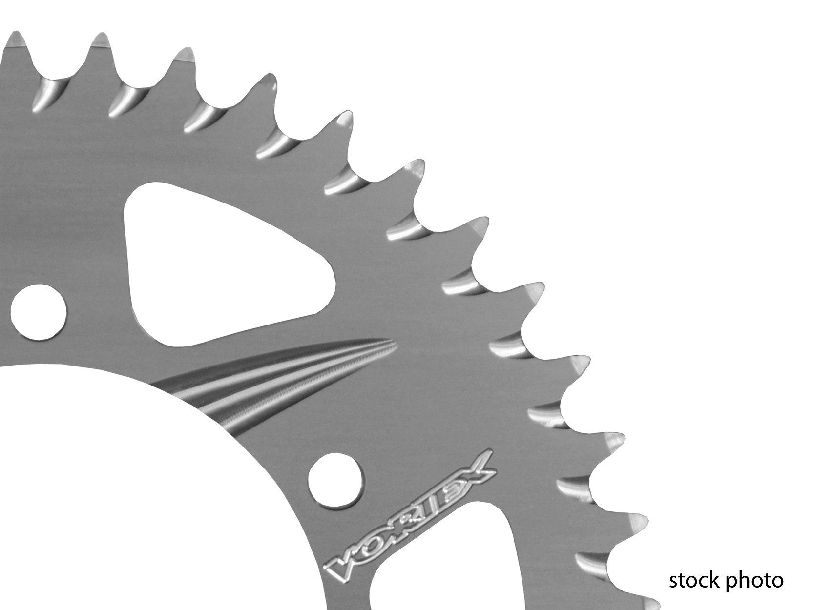 Aluminum CAT5 Rear Sprocket KX60 - Silver - Vortex - Factory Minibikes