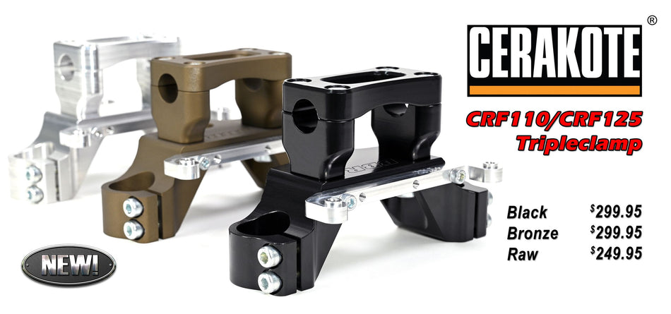 UPDATED!!! BBR Top Triple Clamp - CRF110 & CRF125 - Factory Minibikes