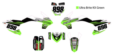 Pitster Pro FSE190R Factory Minibikes Custom Graphics Kit w/ Name & Numbers - Factory Minibikes