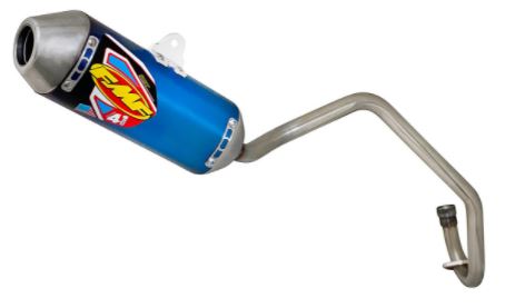 FMF Blue Anodized Titanium Mini Factory 4.1 Exhaust System - 042381 - Factory Minibikes