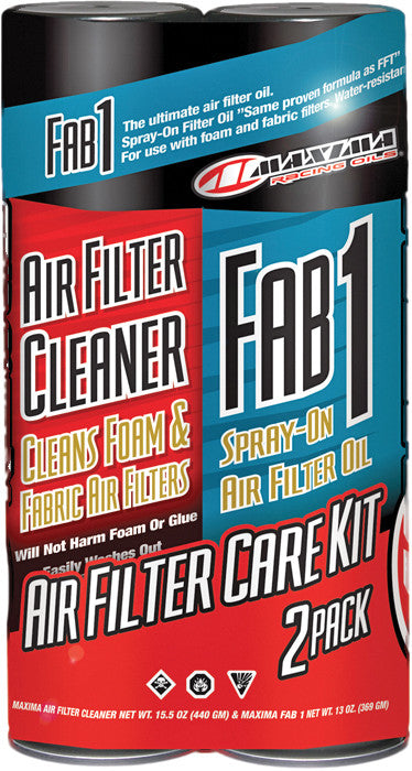 Maxima Air Filter Care Kit 2-PK - GROUND SHIPMENTS ONLY - Factory Minibikes