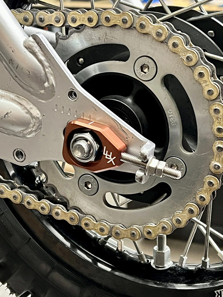 Lux Billet Rear Chain Adjuster - Factory Minibikes