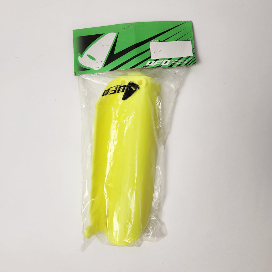 KTM65 Flo Yellow Fork Slider Protectors - UFO - 2002-2022 - Factory Minibikes